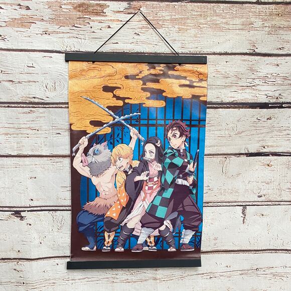 DEMON SLAYER Kimetsu No Yaiba Anime Wall Scroll Poster - Picture 1 of 11